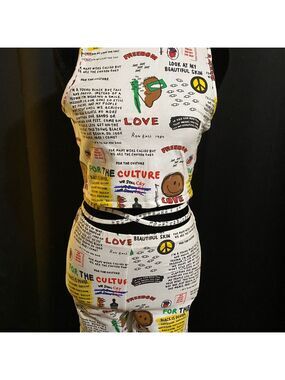 Forever 21 Graphic Print Tank and Shorts Set